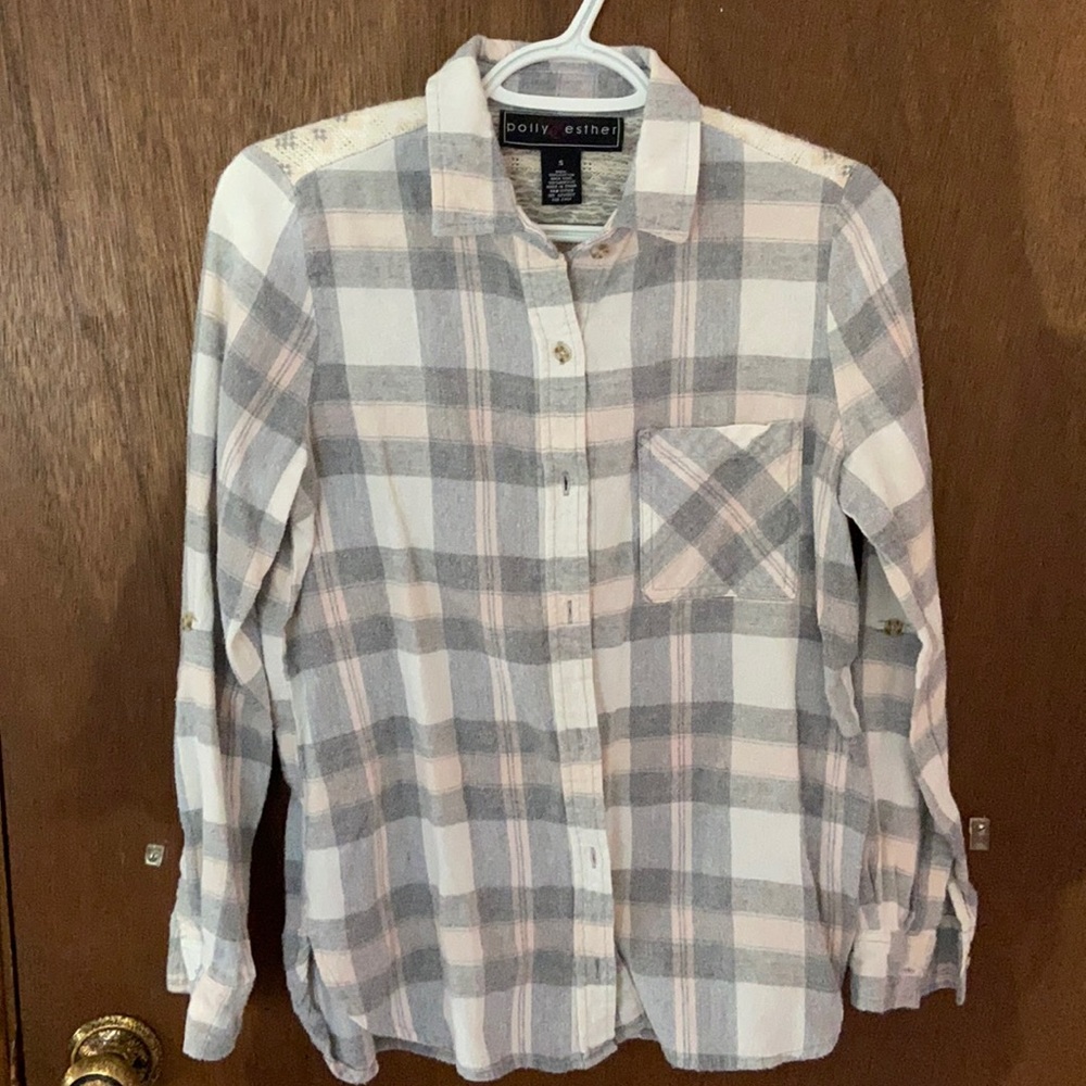 Gray and Pink Flannel